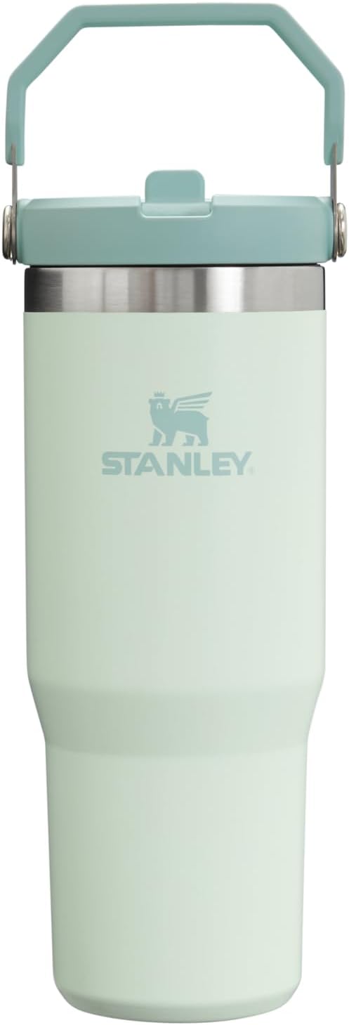 Stanley IceFlow Stainless Metal Tumbler – Vacuum Insulated Aqua Bottle for House, Workplace or Automotive Reusable Cup with Straw Splash Unwilling Turn Chilly for 12 Hours or Iced for two Days, Rainfall, 30 OZ / 0.89 L