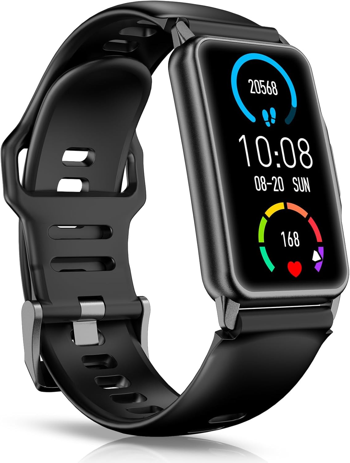 Sly Guard Condition Tracker with 24/7 Center Fee, Blood Oxygen Blood Drive Observe Pleasure Tracker 120 Sports activities Forms Job Trackers Step Calorie Counter IP68 Water resistant for Andriod iPhone Ladies Males