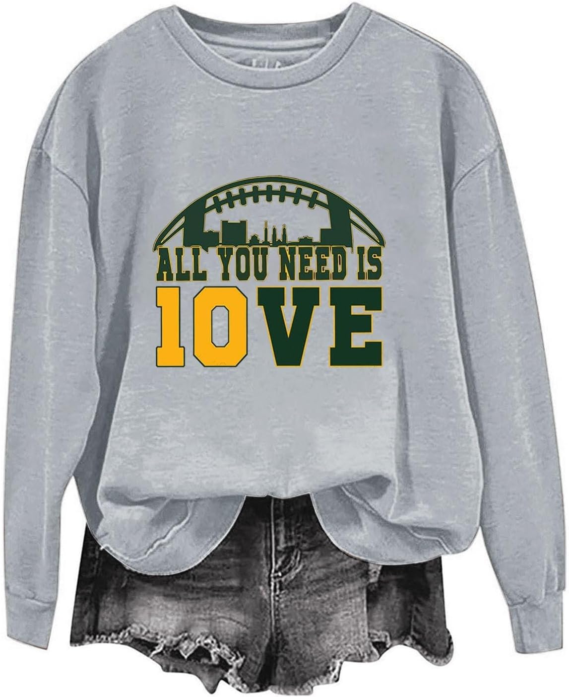 Womens Soccer Sweatshirt with Bows Recreation Time Sweatshirt Ladies Pullover Crewneck Soccer Season Lengthy Sleeve Tops